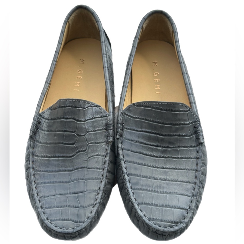 M.GEMI The Felize Croco-Printed loafer/driver shoe. Size 6.5 NWOT